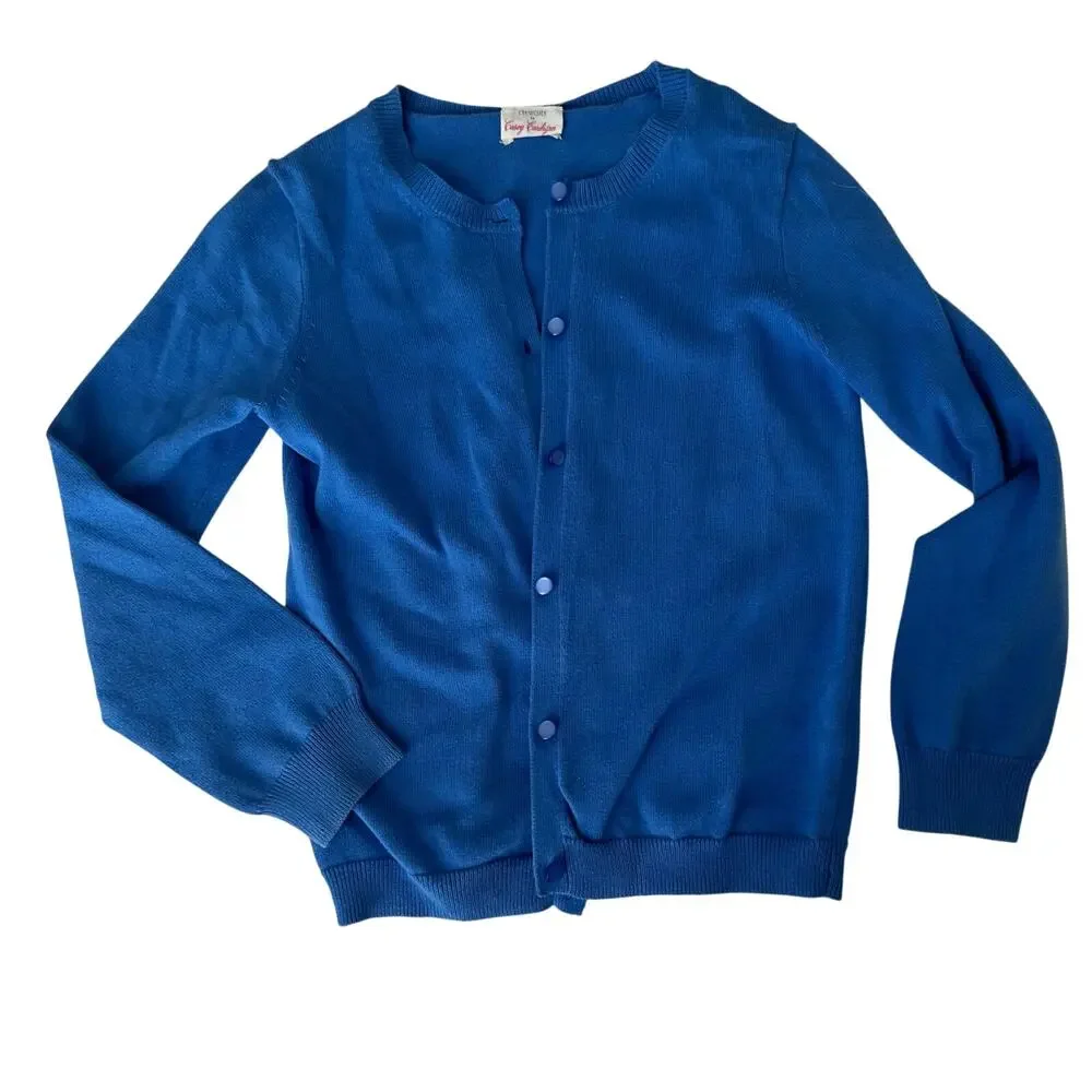 Crewcuts Casey Cardigan - Blue Button Front Sweater